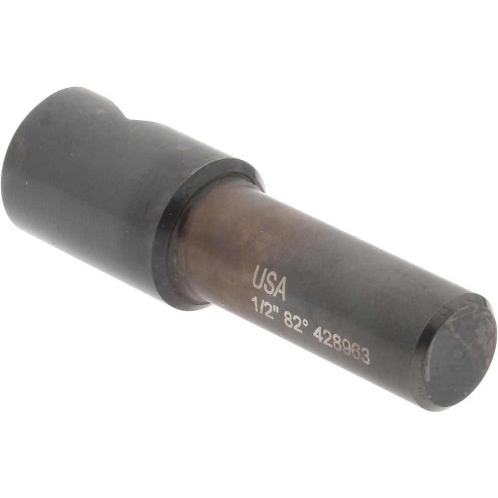 Hertel Countersink: 1/2" Head Dia, 82.00 deg Included Angle, 1 Flute, High-Speed Steel, Right Hand Cut - GX89340111