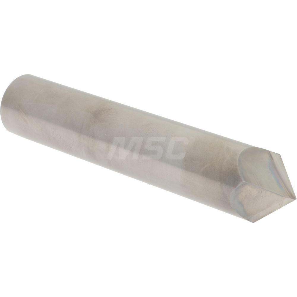 Harvey Tool Chamfer Mill: 3/4" Dia, 3/4" Shank Dia, 90 deg, 6 Flute, Solid Carbide, Single End - 949345