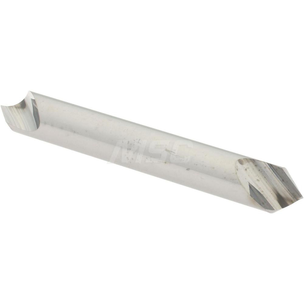 Hertel Countersink: 1/4" Head Dia, 82.00 deg Included Angle, 1 Flute, Solid Carbide, Right Hand Cut - 331-203060
