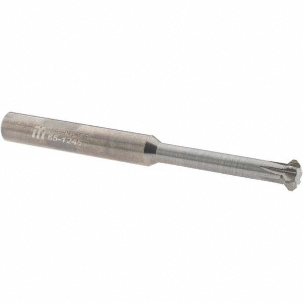 Made in USA Chamfer Mill: 3/8" Dia, 3/8" Shank Dia, 90 deg, 4 Flute, Solid Carbide, Double End - 64-1420-C