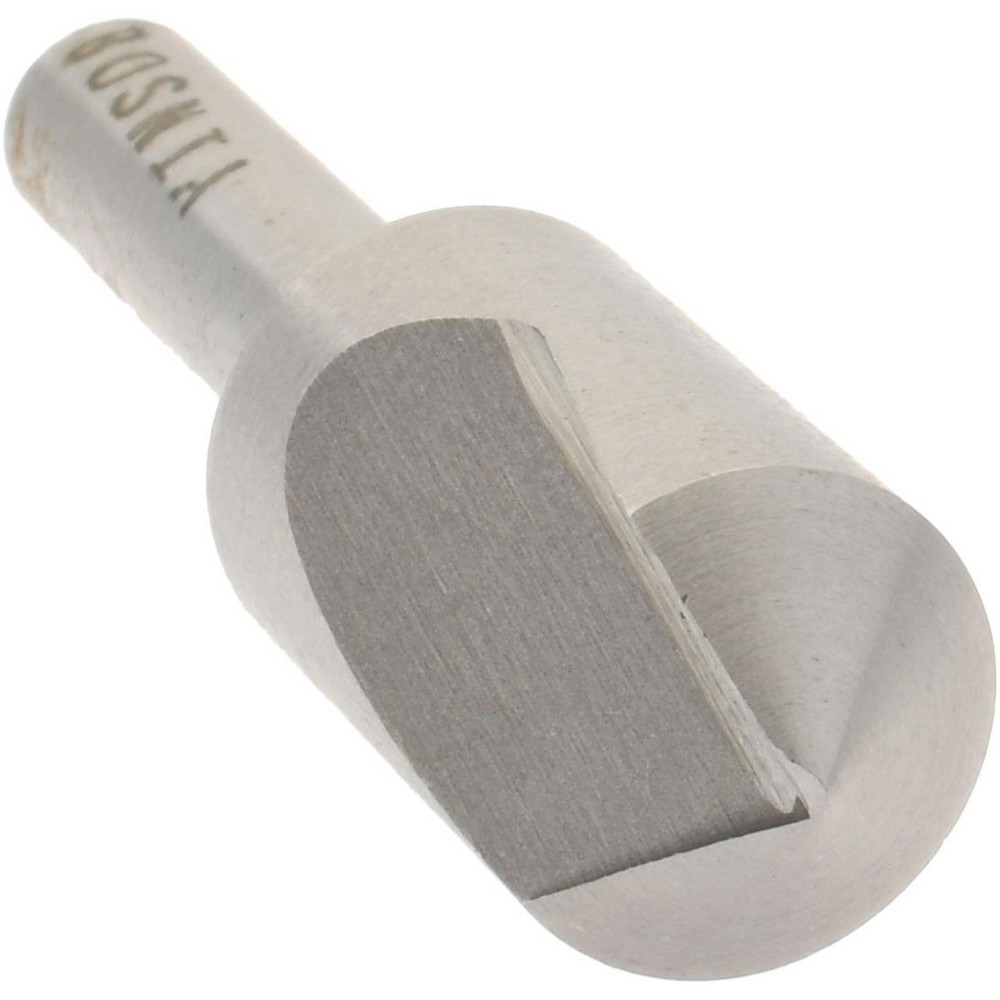 Value Collection Countersink: 1/2" Head Dia, 100.00 deg Included Angle, 1 Flute, High-Speed Steel, Right Hand Cut - SC10100032