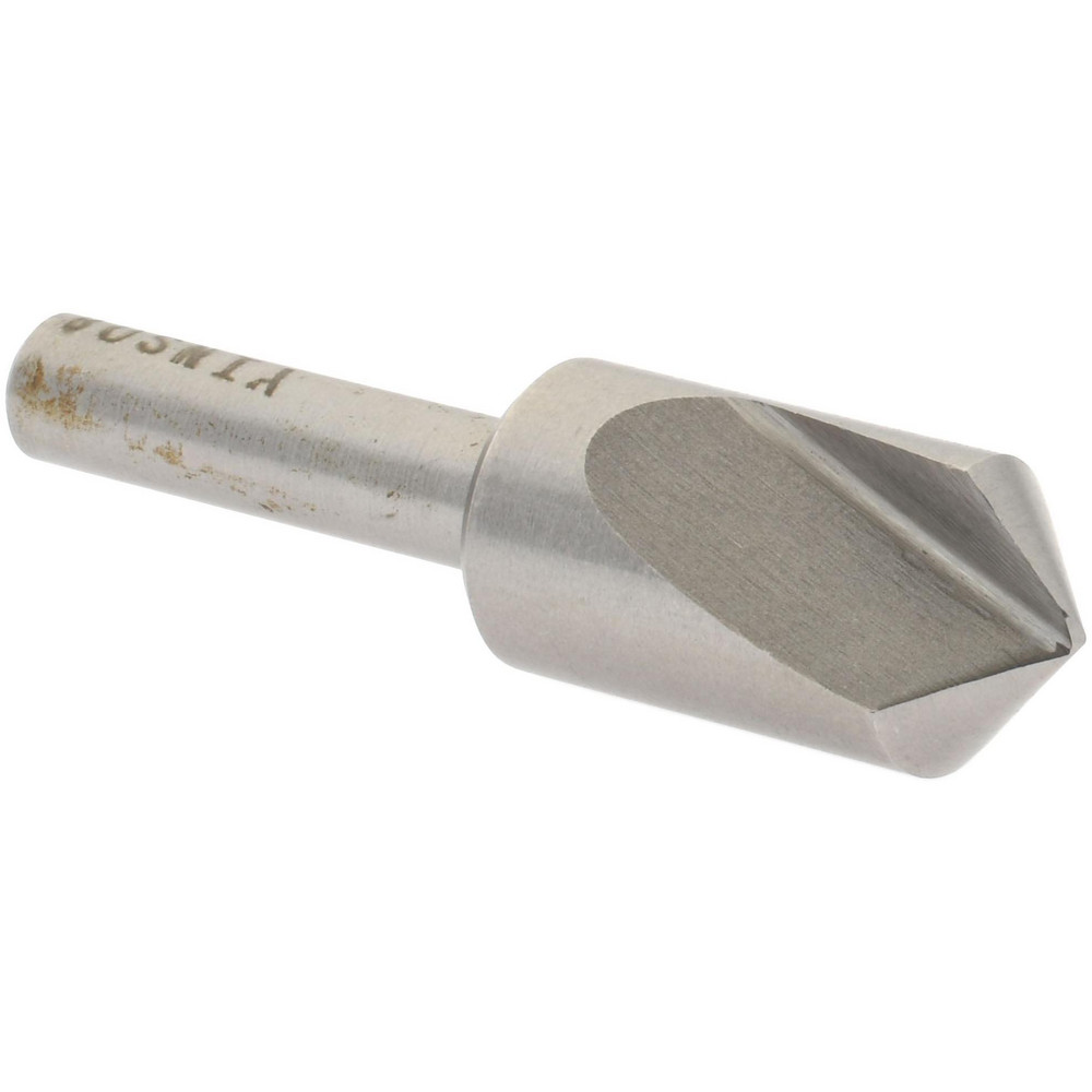 Value Collection Countersink: 1/2" Head Dia, 100.00 deg Included Angle, 1 Flute, High-Speed Steel, Right Hand Cut - SC10100032