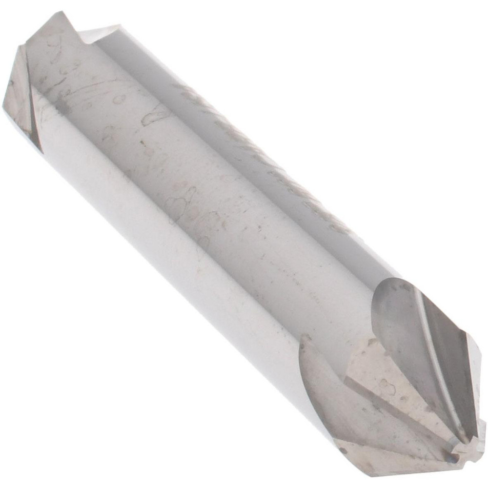 Hertel Countersink: 3/8" Head Dia, 60.00 deg Included Angle, 4 Flute, Solid Carbide, Right Hand Cut - 334-205050