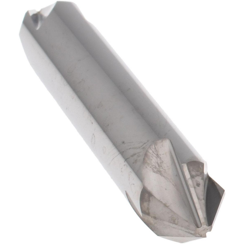 Hertel Countersink: 3/8" Head Dia, 60.00 deg Included Angle, 4 Flute, Solid Carbide, Right Hand Cut - 334-205050