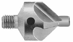 Made in USA 1-5/32" OAL, 1/2" Head Dia, 4 Flute 90° Incl Angle, Adjustable Stop Countersink - 15659