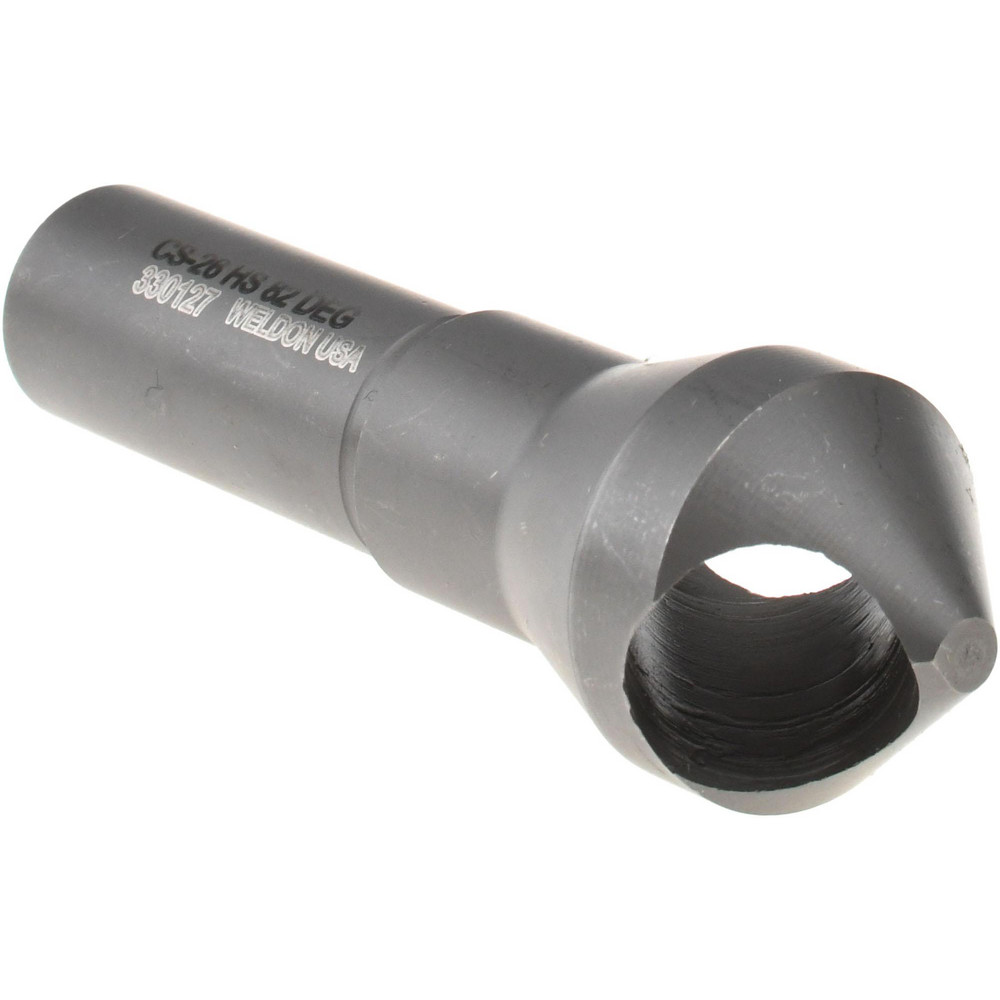 Weldon Countersink: 13/16" Head Dia, 82.00 deg Included Angle, 0 Flute, High-Speed Steel, Right Hand Cut - 98824-94-W