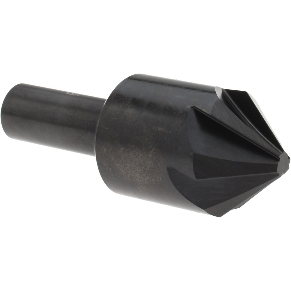 Hertel Countersink: 1" Head Dia, 82.00 deg Included Angle, 6 Flute, High-Speed Steel, Right Hand Cut - GX89330666