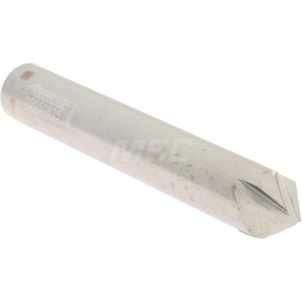 Accupro Chamfer Mill: 3/8" Dia, 3/8" Shank Dia, 82 deg, 4 Flute, Solid Carbide, Single End - 2500054