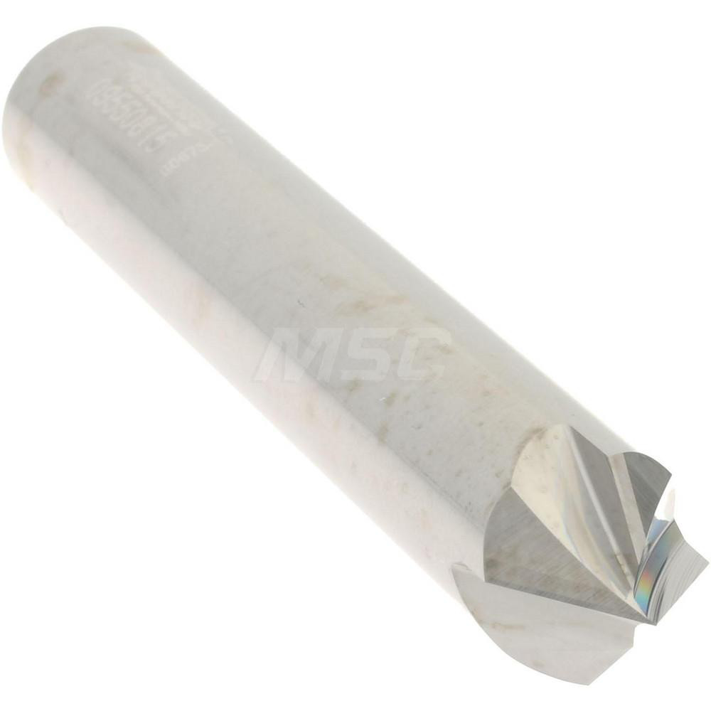 Accupro Chamfer Mill: 3/8" Dia, 3/8" Shank Dia, 82 deg, 4 Flute, Solid Carbide, Single End - 2500054