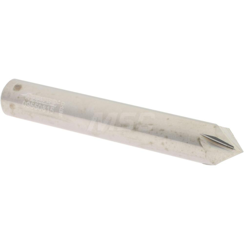 Accupro Chamfer Mill: 3/8" Dia, 3/8" Shank Dia, 82 deg, 4 Flute, Solid Carbide, Single End - 2500054
