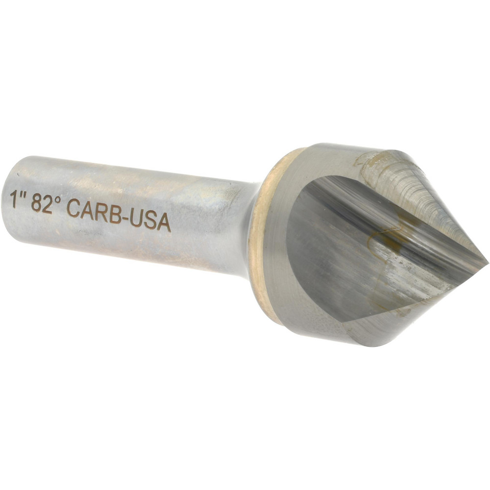 Titan USA Countersink: 1.0000" Head Dia, 82.00 deg Included Angle, 1 Flute, High-Speed Steel, Right Hand Cut - CD51018
