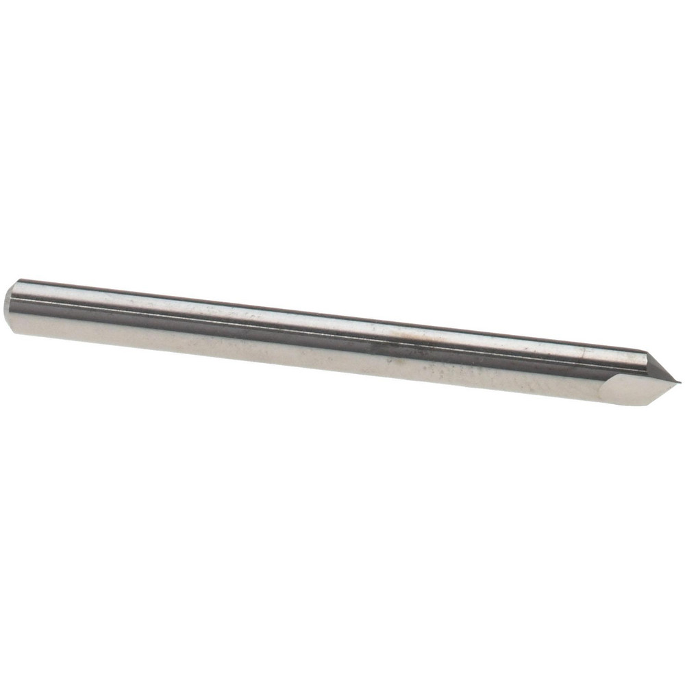 Titan USA Chamfer Mill: 3/16" Dia, 3/16" Shank Dia, 90 deg, 4 Flute, Solid Carbide, Single End - TC87745