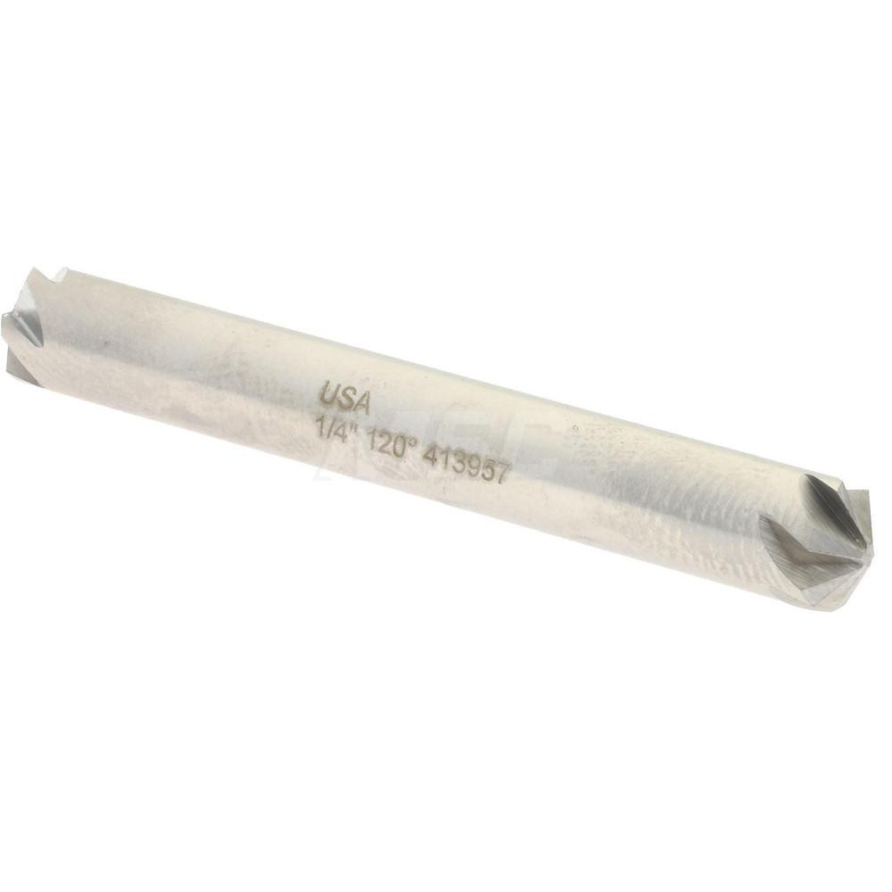 M.A. Ford® Countersink: 1/4" Head Dia, 120.00 deg Included Angle, 6 Flute, High-Speed Steel, Right Hand Cut - 79025006