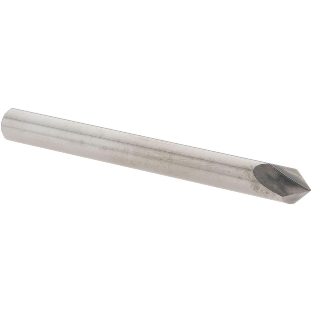 Harvey Tool Chamfer Mill: 1/32" Dia, 1/8" Shank Dia, 90 deg, 2 Flute, Solid Carbide, Single End - 994845