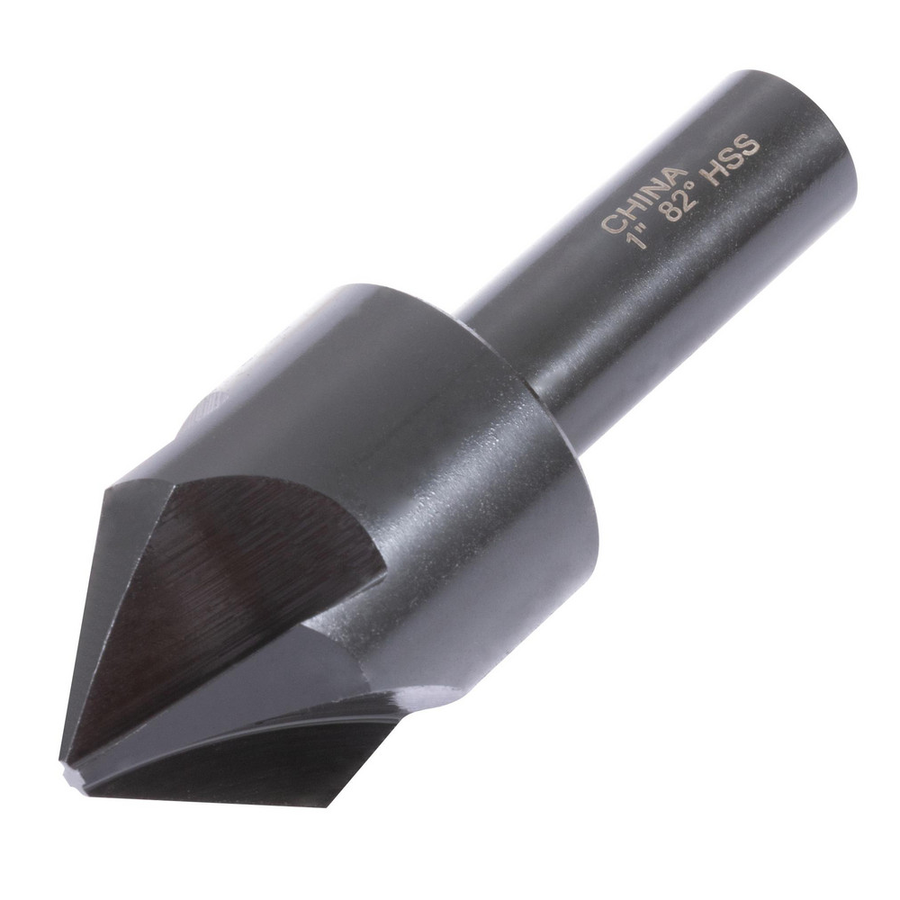Hertel Countersink: 1" Head Dia, 82.00 deg Included Angle, 4 Flute, High-Speed Steel, Right Hand Cut - GX89329981