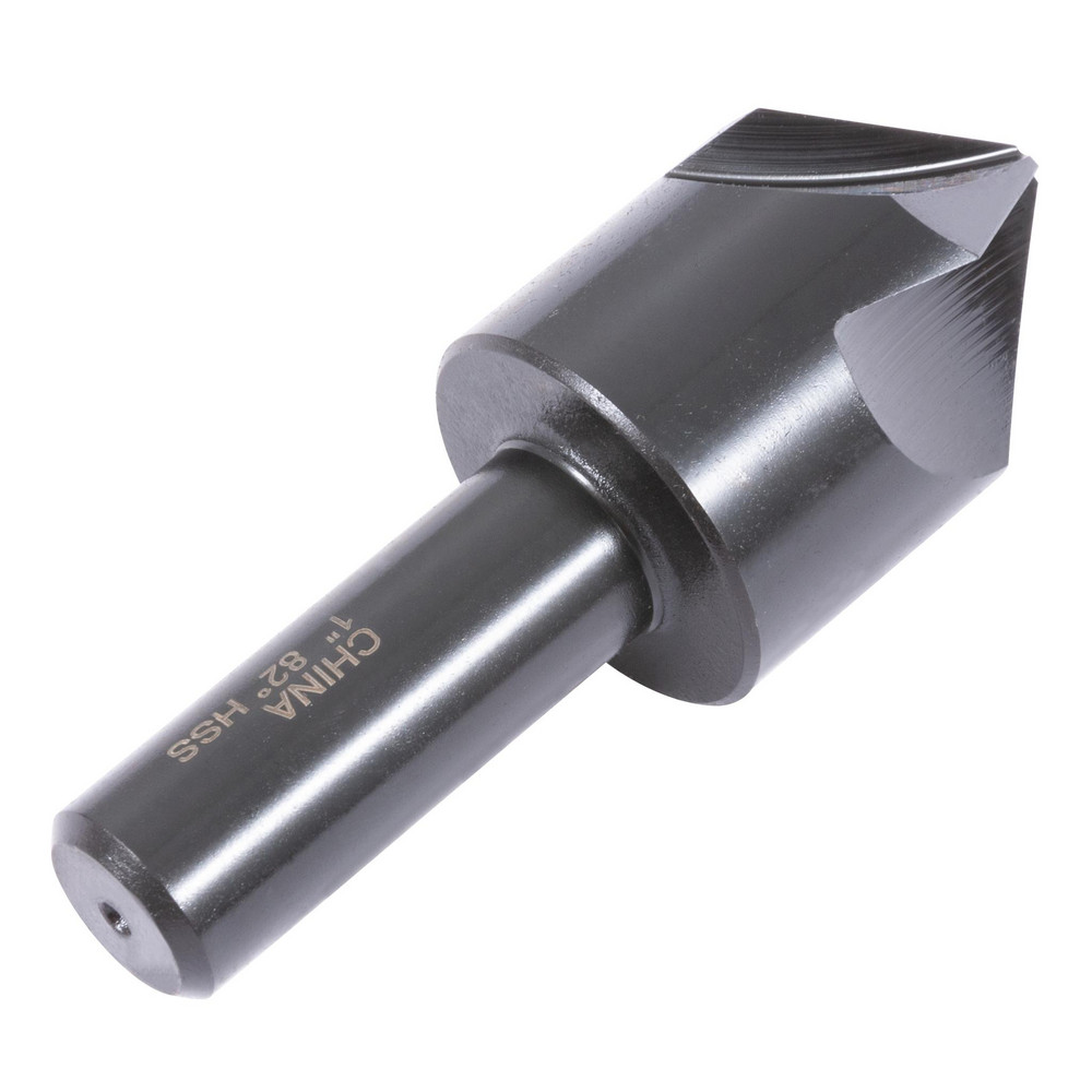 Hertel Countersink: 1" Head Dia, 82.00 deg Included Angle, 4 Flute, High-Speed Steel, Right Hand Cut - GX89329981