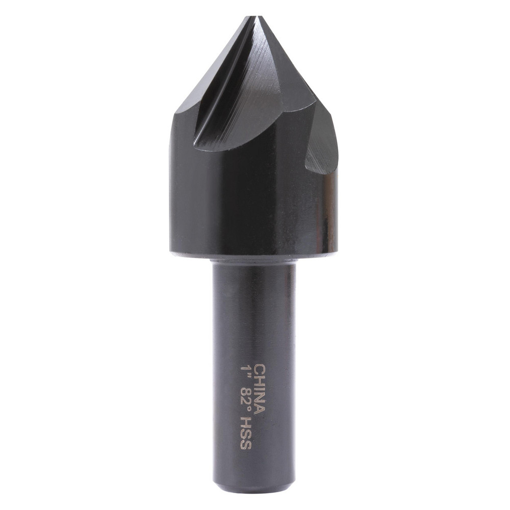 Hertel Countersink: 1" Head Dia, 82.00 deg Included Angle, 4 Flute, High-Speed Steel, Right Hand Cut - GX89329981