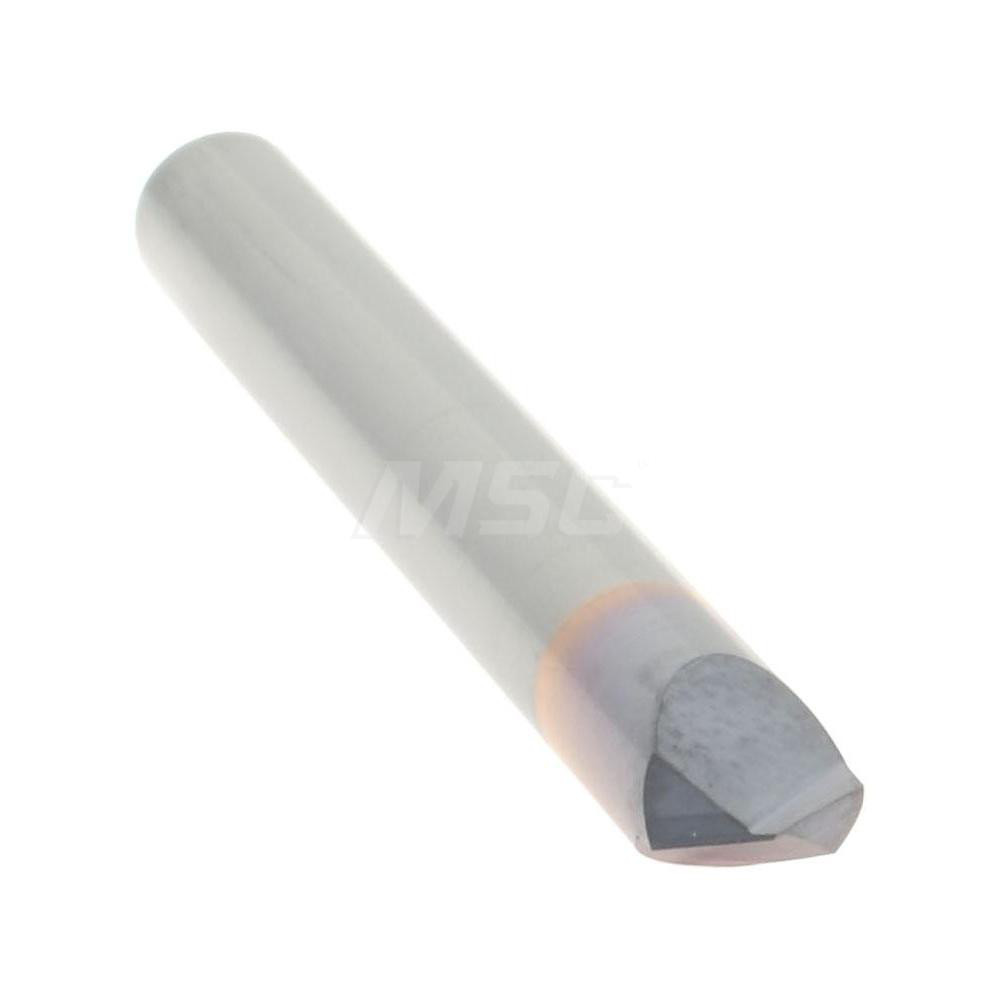 Accupro Chamfer Mill: 3/16" Dia, 3/16" Shank Dia, 120 deg, 2 Flute, Solid Carbide, Single End - 2500220