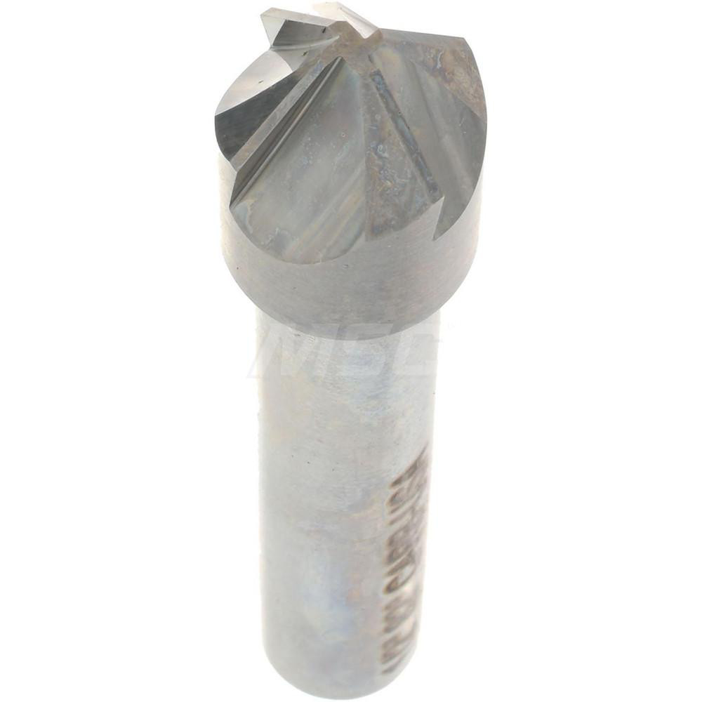 Hertel Countersink: 1/2" Head Dia, 82.00 deg Included Angle, 4 Flute, Solid Carbide, Right Hand Cut - 334-006060
