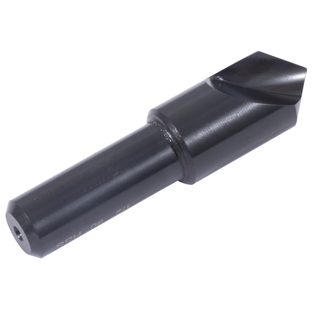 Hertel Countersink: 1/2" Head Dia, 90.00 deg Included Angle, 1 Flute, High-Speed Steel, Right Hand Cut - GX89340533