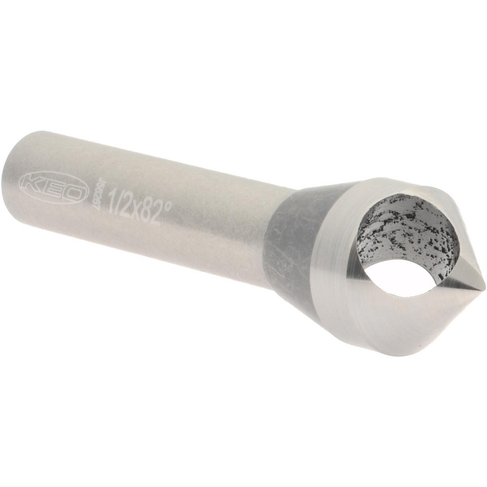 Hertel Countersink: 1/2" Head Dia, 82.00 deg Included Angle, 3 Flute, Solid Carbide, Right Hand Cut - 333-006560