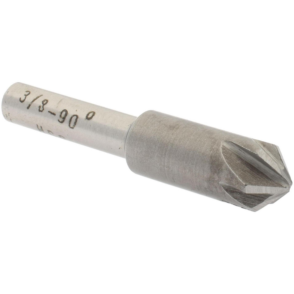 Value Collection Countersink: 3/8" Head Dia, 90.00 deg Included Angle, 6 Flute, Cobalt Steel, Right Hand Cut - SC2190024