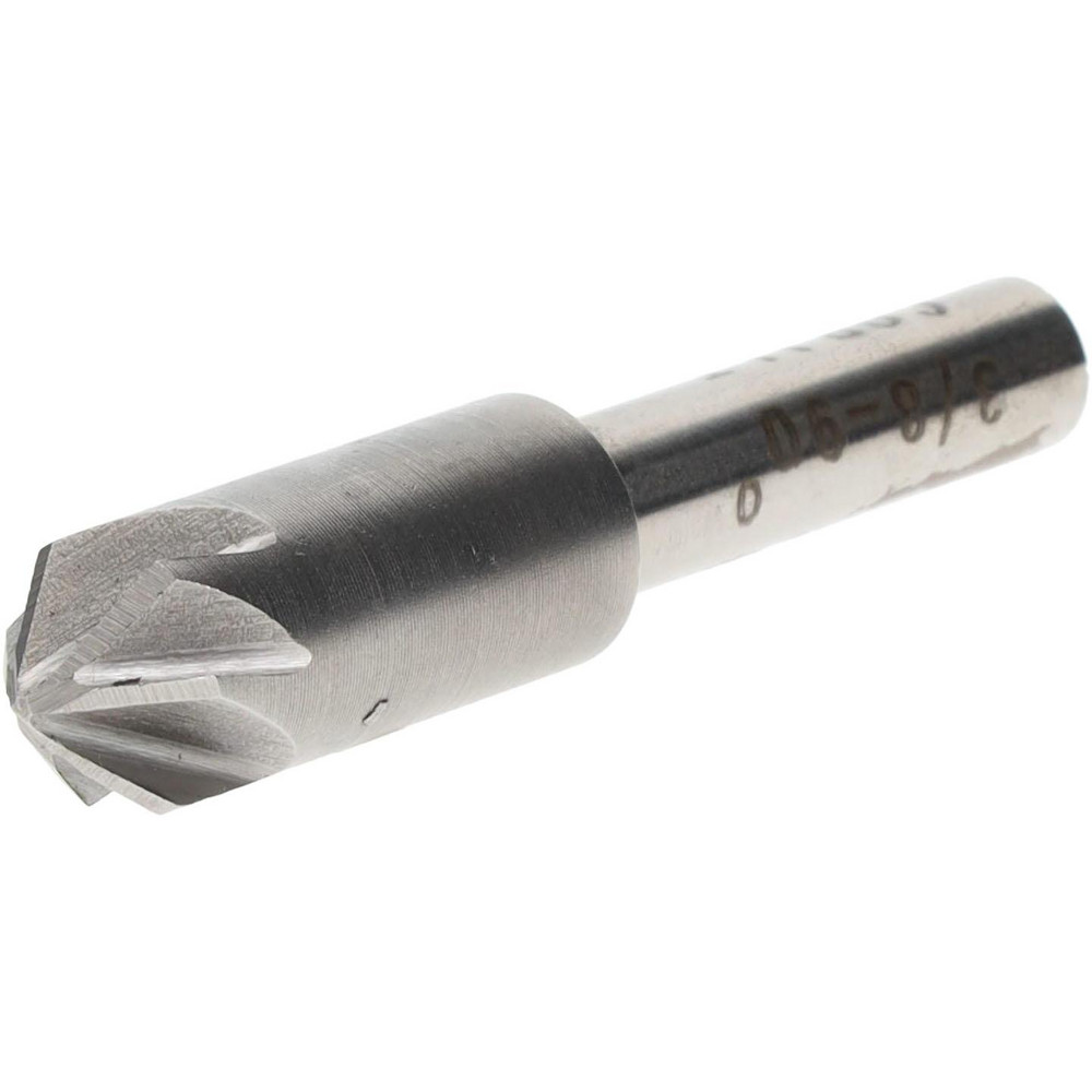 Value Collection Countersink: 3/8" Head Dia, 90.00 deg Included Angle, 6 Flute, Cobalt Steel, Right Hand Cut - SC2190024
