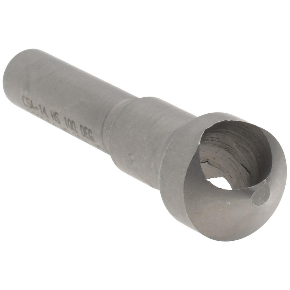 Weldon Countersink: 7/16" Head Dia, 100.00 deg Included Angle, 0 Flute, High-Speed Steel, Right Hand Cut - 98120-94-W