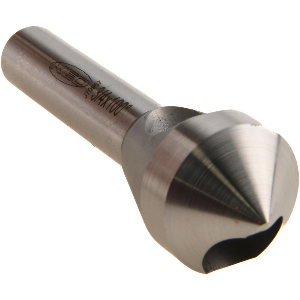 Weldon Countersink: 7/16" Head Dia, 100.00 deg Included Angle, 0 Flute, High-Speed Steel, Right Hand Cut - 98120-94-W