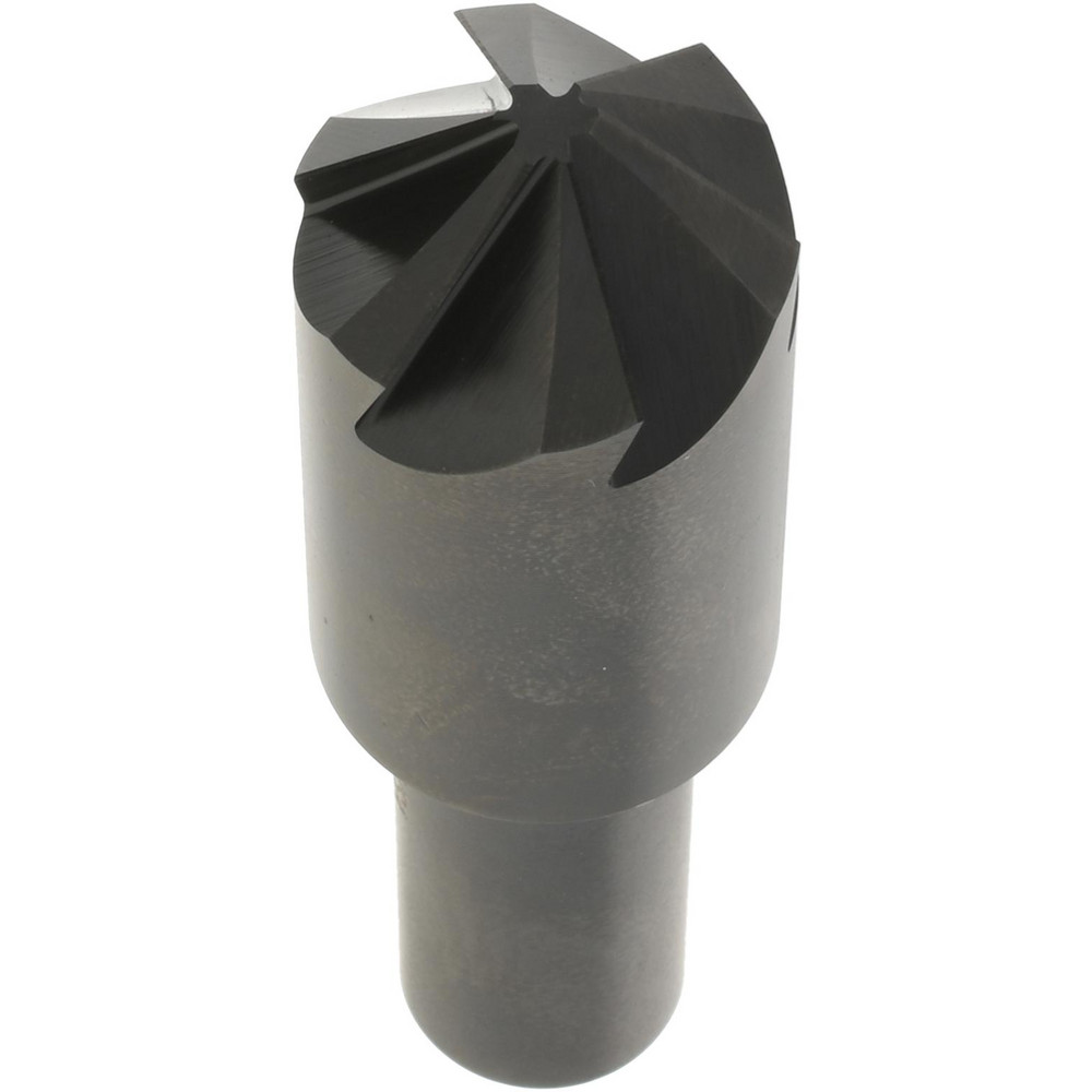 Hertel Countersink: 3/4" Head Dia, 100.00 deg Included Angle, 6 Flute, High-Speed Steel, Right Hand Cut - GX89331565