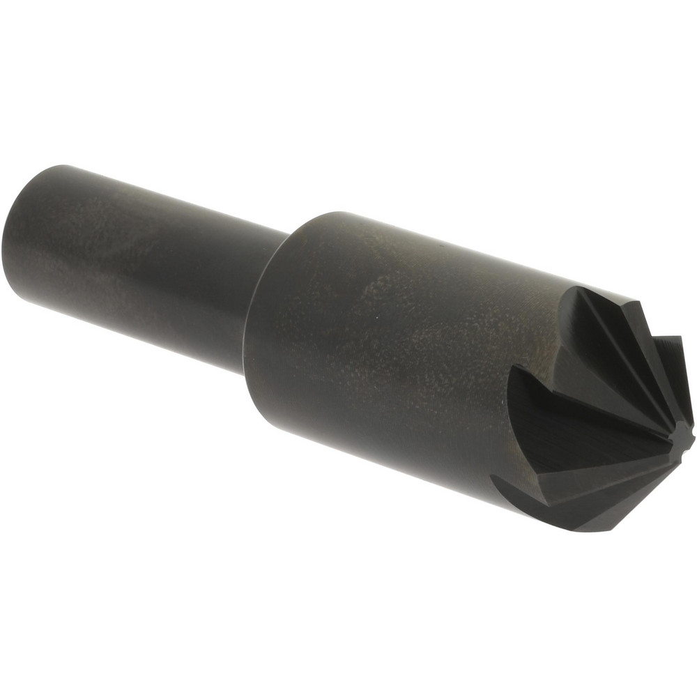 Hertel Countersink: 3/4" Head Dia, 100.00 deg Included Angle, 6 Flute, High-Speed Steel, Right Hand Cut - GX89331565
