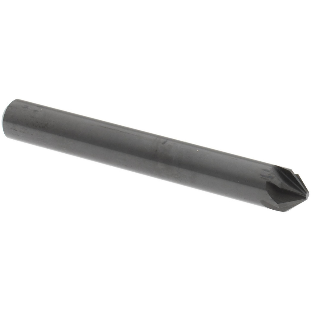 Hertel Countersink: 1/4" Head Dia, 82.00 deg Included Angle, 6 Flute, High-Speed Steel, Right Hand Cut - GX89331235