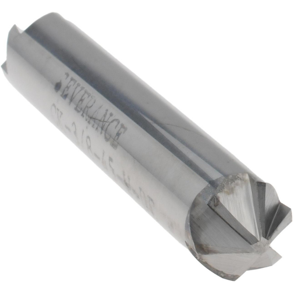 Made in USA Countersink: 3/8" Head Dia, 90.00 deg Included Angle, 6 Flute, Solid Carbide, Right Hand Cut - 02854