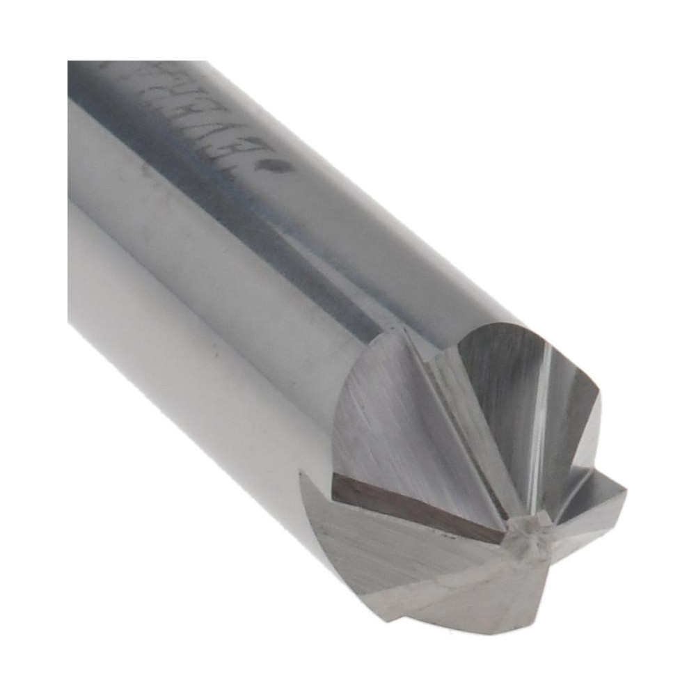 Made in USA Countersink: 3/8" Head Dia, 90.00 deg Included Angle, 6 Flute, Solid Carbide, Right Hand Cut - 02854