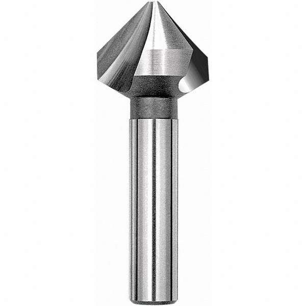 Magafor Countersink: 12.4000 mm Head Dia, 90.00 deg Included Angle, 3 Flute, Cobalt Steel, Right Hand Cut - 84483A12400