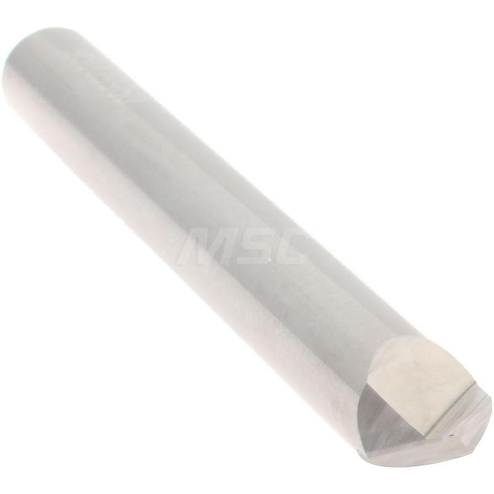 Accupro Chamfer Mill: 3/16" Dia, 3/16" Shank Dia, 120 deg, 2 Flute, Solid Carbide, Single End - 2500097
