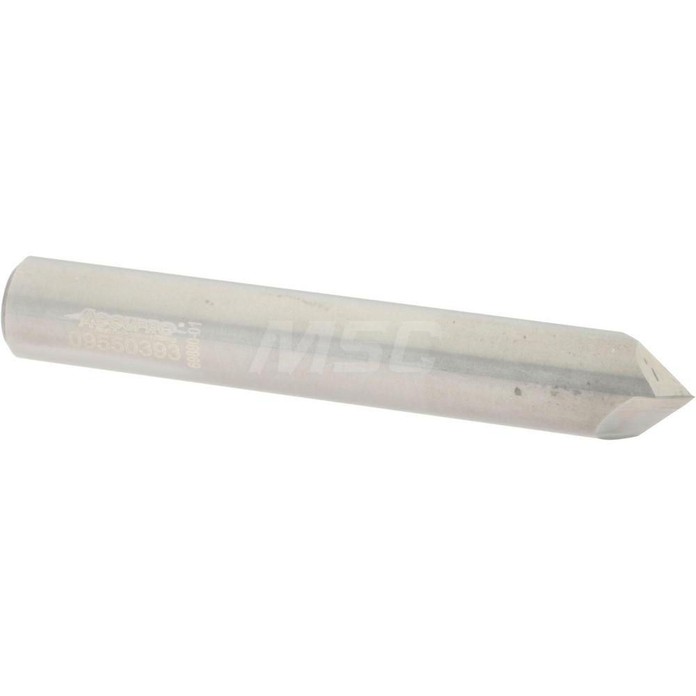 Harvey Tool Chamfer Mill: 5/8" Dia, 5/8" Shank Dia, 120 deg, 6 Flute, Solid Carbide, Single End - 952860