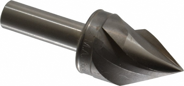 M.A. Ford® Countersink: 1-1/8" Head Dia, 60.00 deg Included Angle, 3 Flute, High-Speed Steel, Right Hand Cut - 92112501