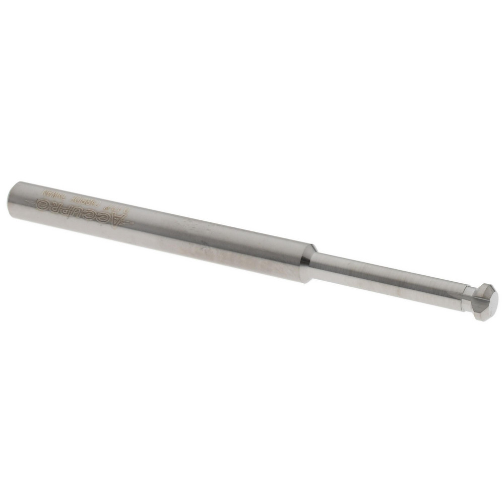 Accupro Chamfer Mill: 1/2" Dia, 1/2" Shank Dia, 45 deg, 4 Flute, Solid Carbide, Single End - EM99943867