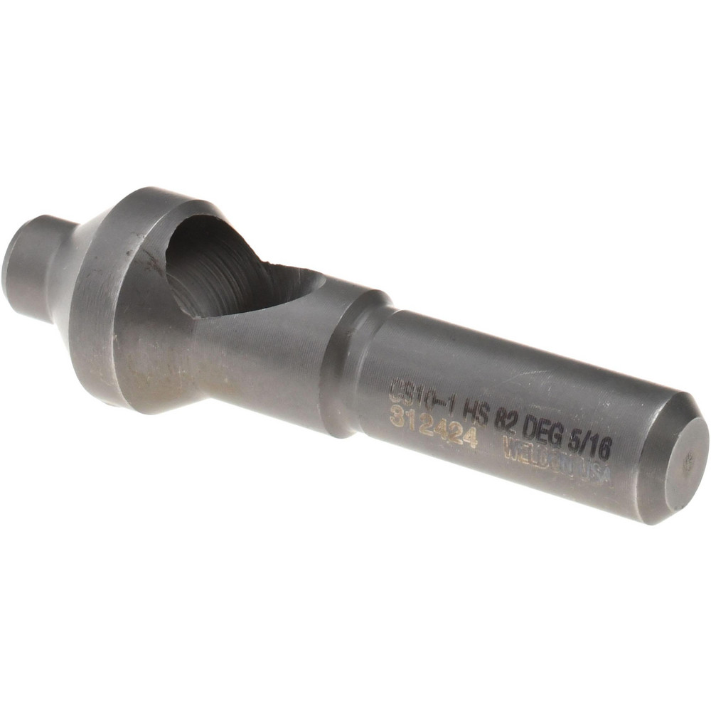 Weldon Countersink: 41/64" Head Dia, 82.00 deg Included Angle, 0 Flute, High-Speed Steel, Right Hand Cut - 98714-94-W