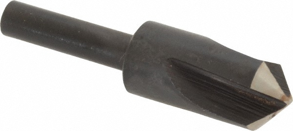 Cleveland Countersink: 1/2" Head Dia, 100.00 deg Included Angle, 3 Flute, High-Speed Steel, Right Hand Cut - C46165