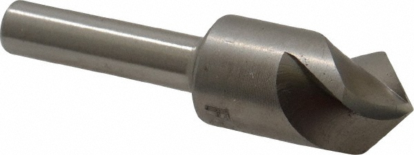Cleveland Countersink: 1/2" Head Dia, 100.00 deg Included Angle, 3 Flute, High-Speed Steel, Right Hand Cut - C46165