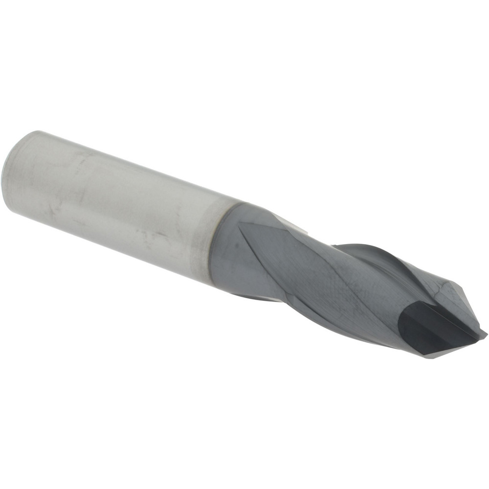 Accupro Chamfer Mill: 1/4" Dia, 1/4" Shank Dia, 82 deg, 4 Flute, Solid Carbide, Single End - 2500062