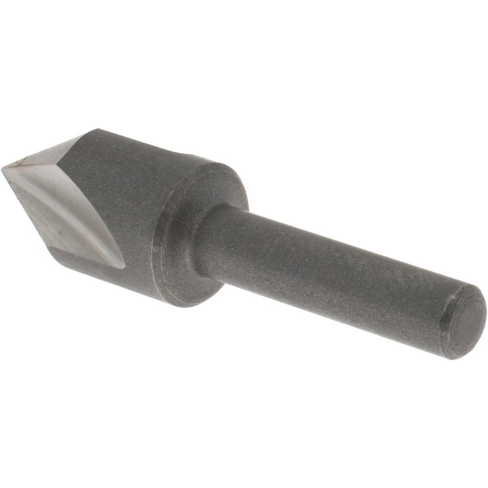 Keo Countersink: 1/2" Head Dia, 60.00 deg Included Angle, 3 Flute, High-Speed Steel, Right Hand Cut - 917-000-019