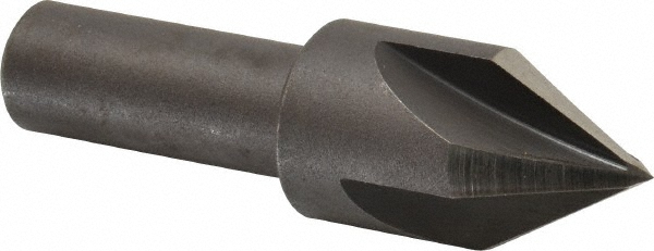 Cleveland Countersink: 3/4" Head Dia, 60.00 deg Included Angle, 4 Flute, High-Speed Steel, Right Hand Cut - C46222