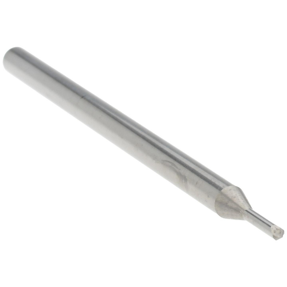 Harvey Tool Chamfer Mill: 3/64" Dia, 1/8" Shank Dia, 90 deg, 2 Flute, Solid Carbide, Single End - 996845