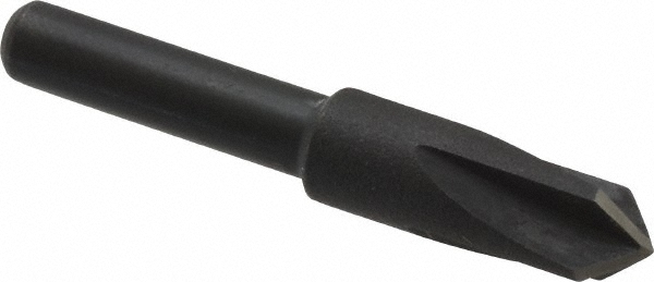 Cleveland Countersink: 1/4" Head Dia, 90.00 deg Included Angle, 4 Flute, High-Speed Steel, Right Hand Cut - C46200