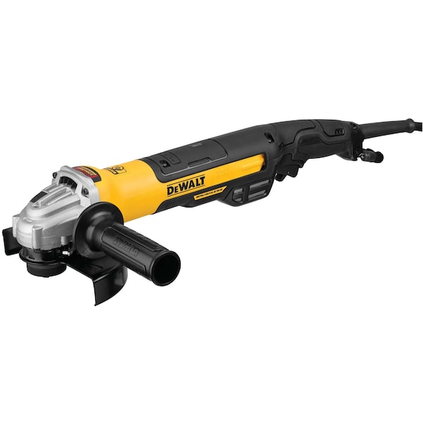 Dewalt 5 in. / 6 in. Brushless Small Angle Grinder, Rat Tail with Kickback Brake, No Lock-On - DWE43265N