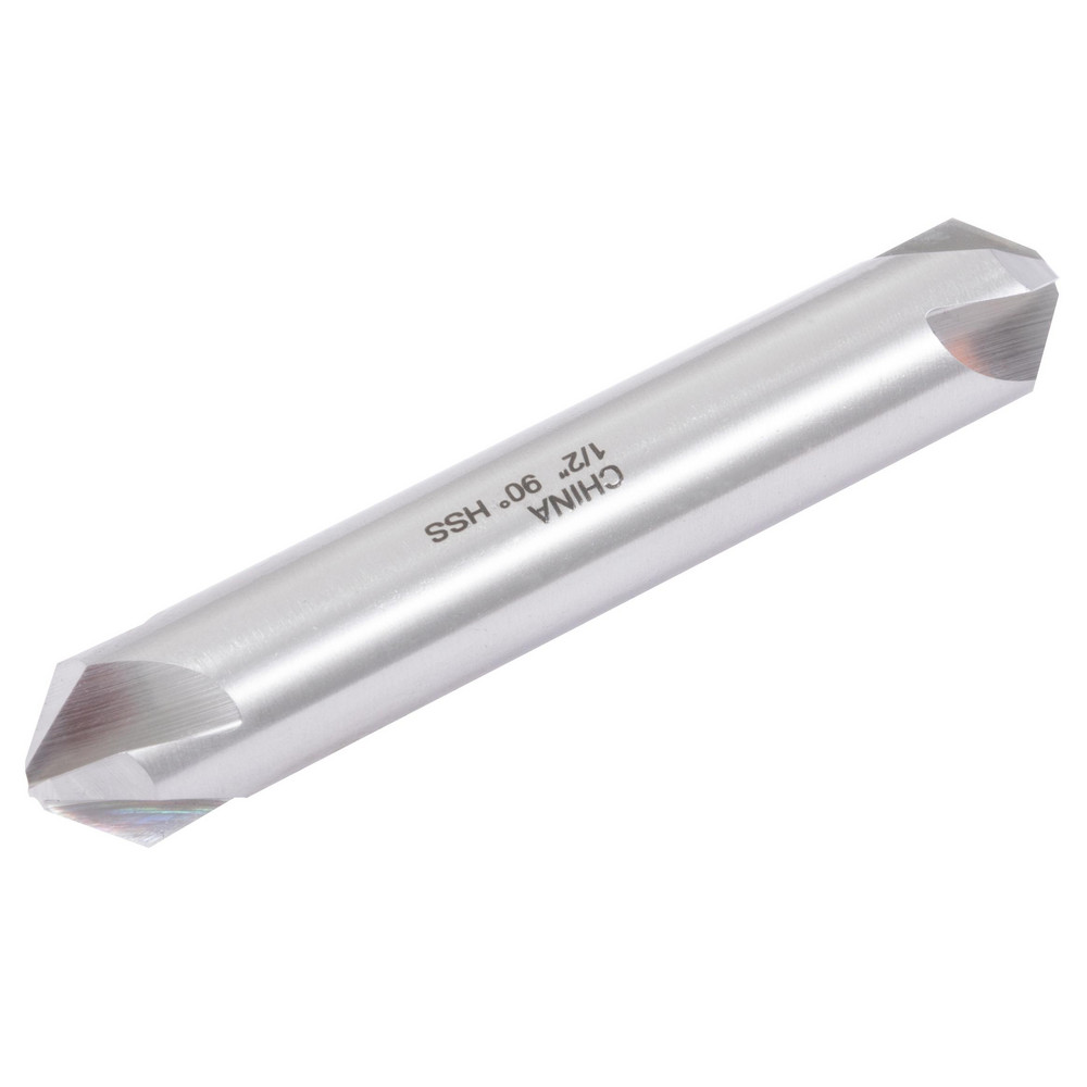 Hertel Countersink: 1/2" Head Dia, 90.00 deg Included Angle, 4 Flute, High-Speed Steel, Right Hand Cut - GX89337042