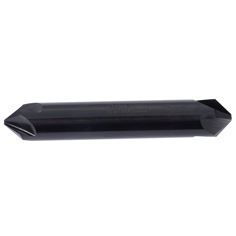 Hertel Countersink: 1/2" Head Dia, 90.00 deg Included Angle, 4 Flute, High-Speed Steel, Right Hand Cut - GX89337042